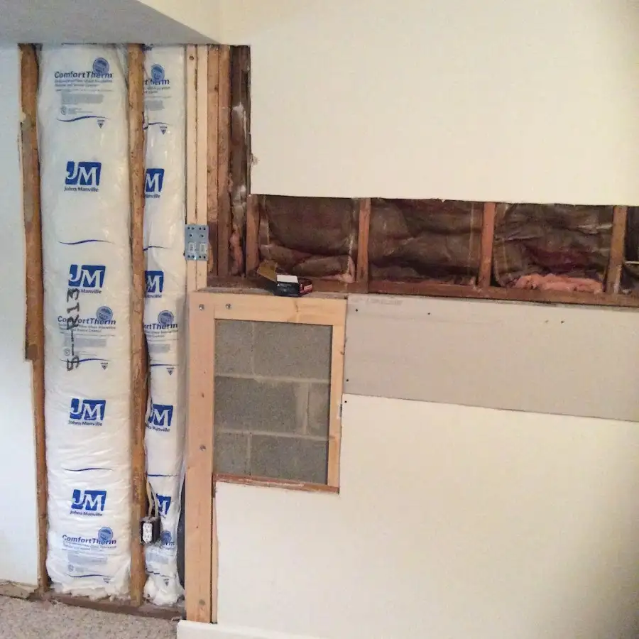 Wall insulation replacement during Contents Cleaning & Restoration in Port Allen